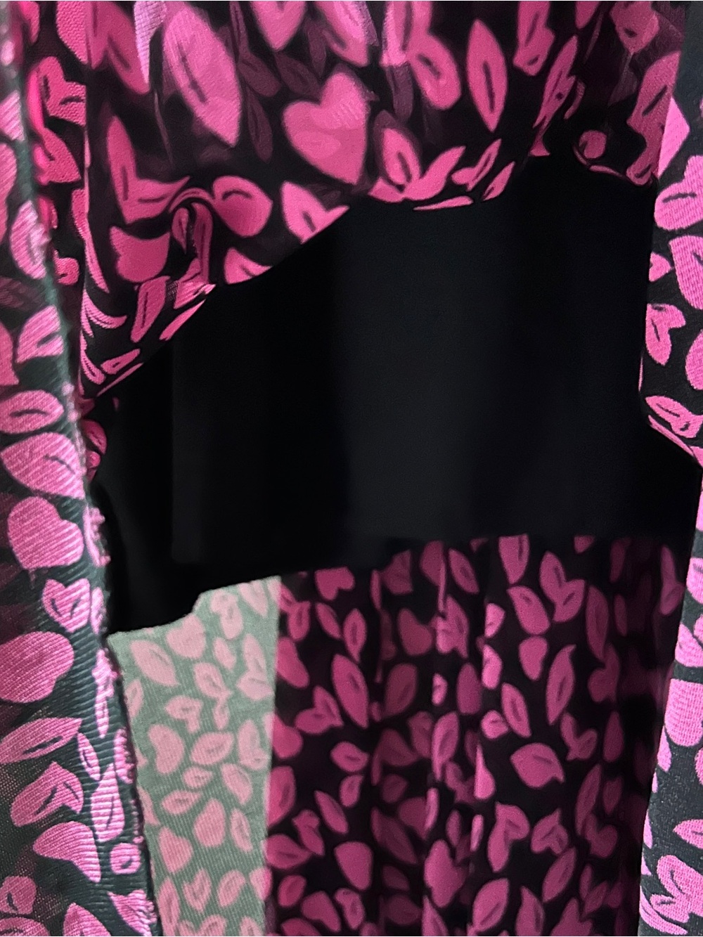 Burberry Black Dress with Pink Print - Picture 9 of 10